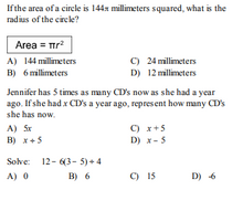 6th Grade Common Core Math